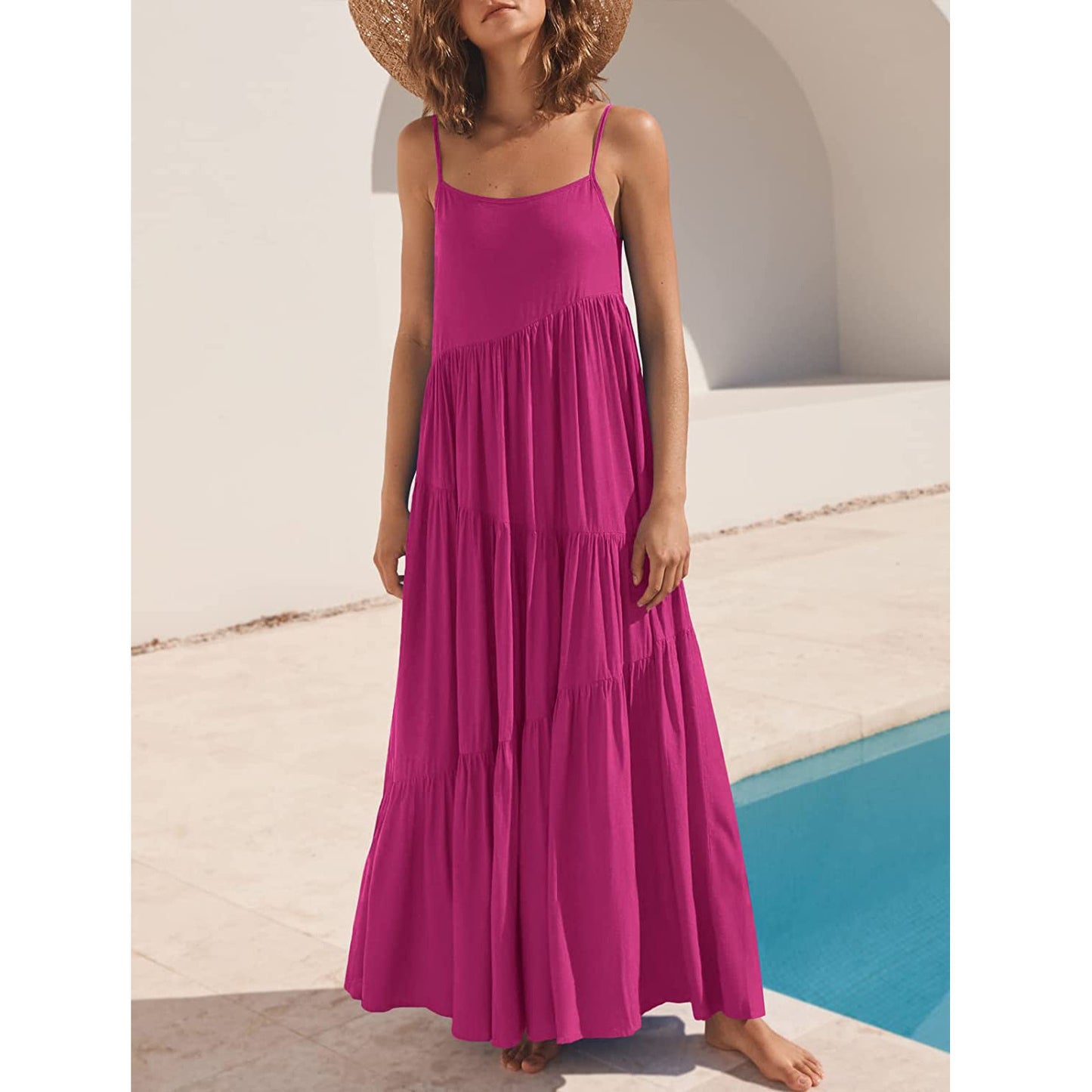 Robe Longue Fluide Asymétrique Sérénité